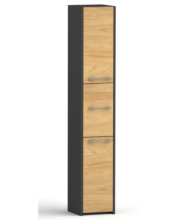 Słupek LUNA 30 cm 3D czarny / antracyt